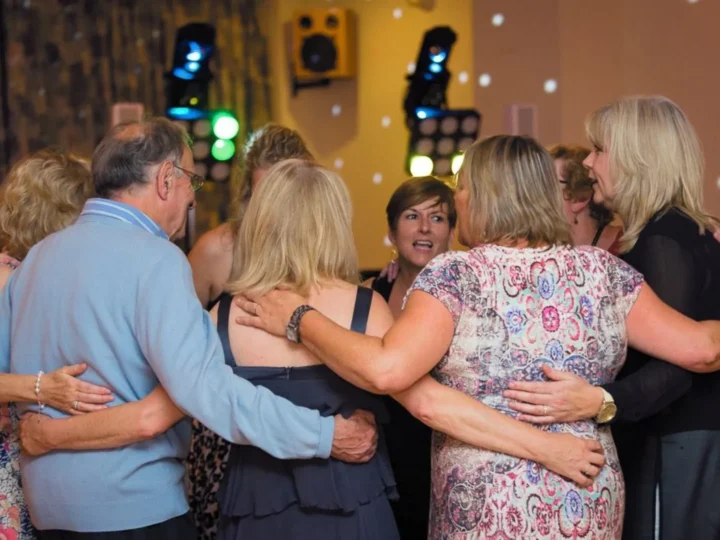 Colchester wedding guests dancing - professional DJ entertainment